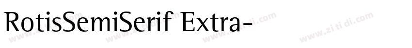 RotisSemiSerif Extra字体转换